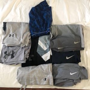 8 men’s small athletic shorts